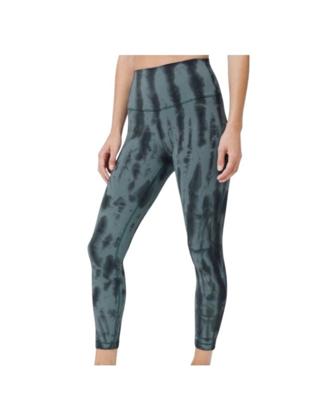 Lululemon Wunder Under Tight Shibori Full-On Luxtreme Women’s Sz 6 Mystic Green